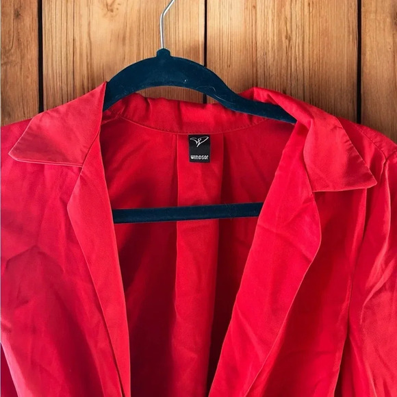 Red Long Sleeve Windsor bodysuit (A5) - Picture 7 of 8